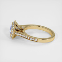 2.04 Ct. Blue Sapphire Ring, 10K Yellow Gold 4