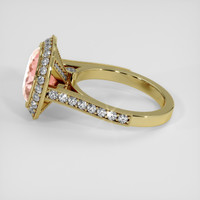 5.19 Ct. Padparadscha Sapphire Ring, 14K Yellow Gold 4