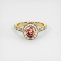 1.35 Ct. Sapphire Ring, 14K Yellow Gold 1