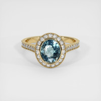 2.55 Ct. Sapphire Ring, 14K Yellow Gold 1