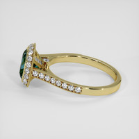 1.36 Ct. Bluish Green Sapphire Ring, 14K Yellow Gold 4