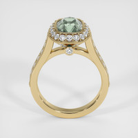 3.20 Ct. Green Sapphire Ring, 14K Yellow Gold 3