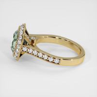 3.20 Ct. Green Sapphire Ring, 14K Yellow Gold 4