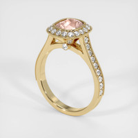 1.58 Ct. Padparadscha Sapphire Ring, 18K Yellow Gold 2