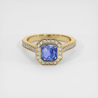 2.04 Ct. Blue Sapphire Ring, 18K Yellow Gold 1