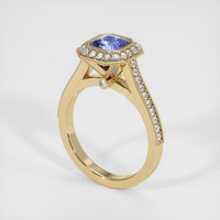 2.04 Ct. Blue Sapphire Ring, 18K Yellow Gold 2