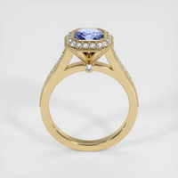 2.04 Ct. Blue Sapphire Ring, 18K Yellow Gold 3