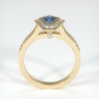 0.71 Ct. Sapphire Ring, 18K Yellow Gold 3