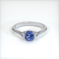 1.20 Ct. Blue Sapphire Ring, Platinum 950 1