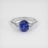 2.28 Ct. Sapphire Ring, Platinum 950 1