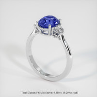 2.28 Ct. Sapphire Ring, Platinum 950 2