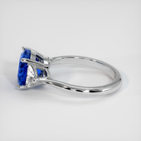 3.56 Ct. Blue Sapphire Ring, Platinum 950 4