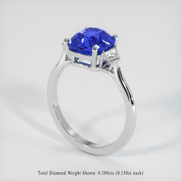 4.07 Ct. Sapphire Ring, Platinum 950 2