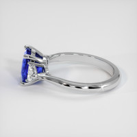 2.21 Ct. Blue Sapphire Ring, Platinum 950 4
