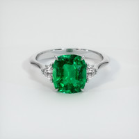 2.52 Ct. Emerald  Ring - Platinum 950