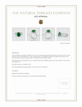 Emerald Ring 2.54 Ct. Platinum 950 Appraisal