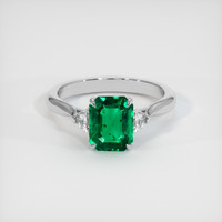 1.67 Ct. Emerald Ring, Platinum 950 1