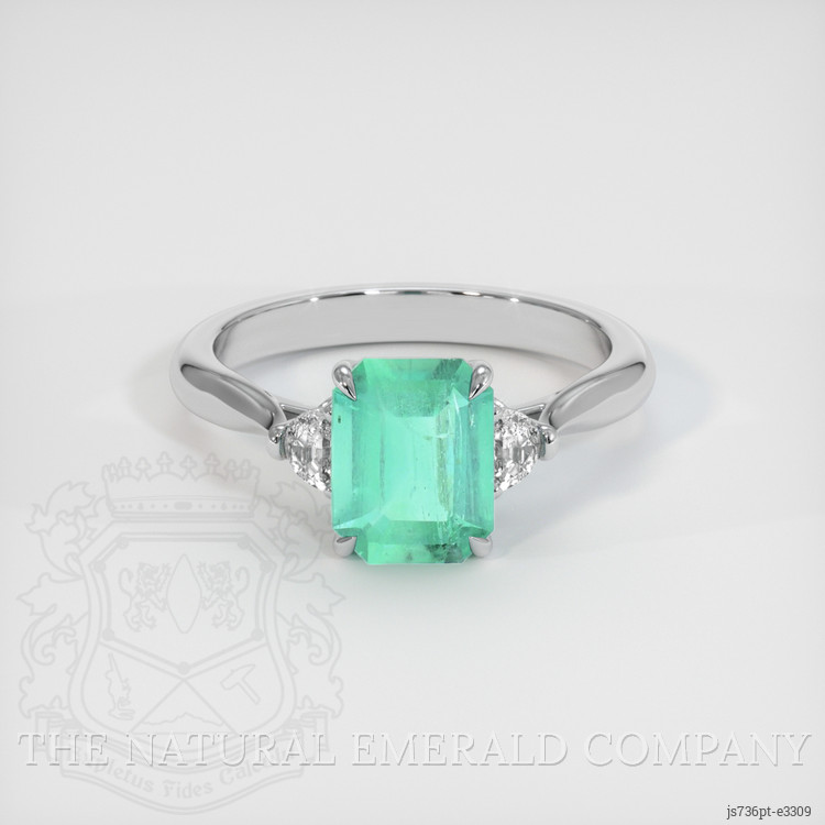 Emerald Ring 1.63 Ct. Platinum 950 | The Natural Emerald Company