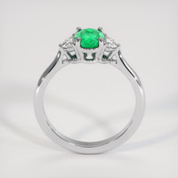 0.74 Ct. Emerald Ring, Platinum 950 3