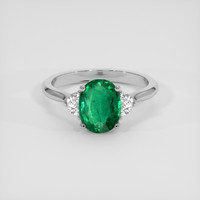 1.73 Ct. Emerald Ring, Platinum 950 1
