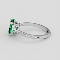 1.64 Ct. Emerald Ring, Platinum 950 4