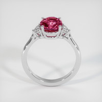 3.10 Ct. Reddish Pink Sapphire Ring, Platinum 950 3