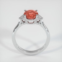 2.50 Ct. Padparadscha Sapphire Ring, Platinum 950 3