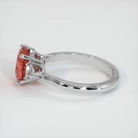 2.50 Ct. Padparadscha Sapphire Ring, Platinum 950 4
