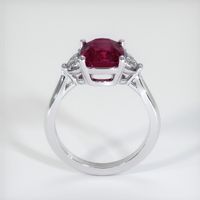 4.11 Ct. Purplish Red Ruby Ring, Platinum 950 3