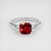 1.19 Ct. Ruby Ring, Platinum 950 1