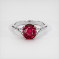 2.02 Ct. Ruby Ring, Platinum 950 1