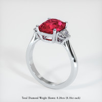 Ruby Ring 4.04 Ct., Platinum 950 Preview