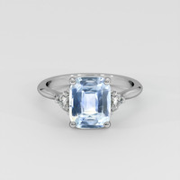 2.99 Ct. Blue Sapphire Ring, Platinum 950 1