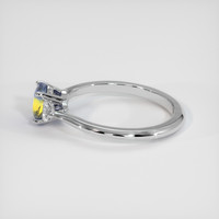 1.13 Ct. Bi Color Sapphire Ring, Platinum 950 4