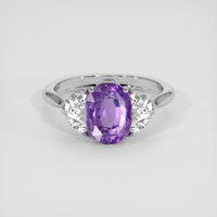 4.19 Ct. Purple Sapphire Ring, Platinum 950 1