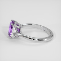4.19 Ct. Purple Sapphire Ring, Platinum 950 4