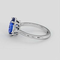 3.06 Ct. Blue Sapphire Ring, Platinum 950 4