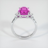 5.22 Ct. Purplish Pink Sapphire Ring, Platinum 950 3