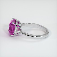 5.22 Ct. Purplish Pink Sapphire Ring, Platinum 950 4