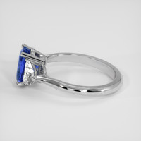 2.52 Ct. Blue Sapphire Ring, Platinum 950 4