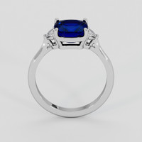 3.30 Ct. Blue Sapphire Ring, Platinum 950 3