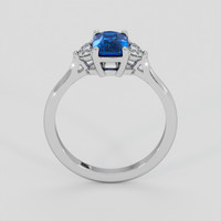 1.28 Ct. Blue Sapphire Ring, Platinum 950 3