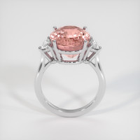 9.97 Ct. Padparadscha Sapphire Ring, Platinum 950 3