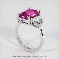 5.01 Ct. Pink Sapphire Ring, Platinum 950 2