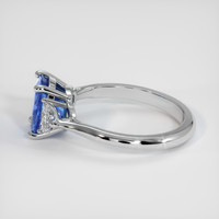 2.23 Ct. Blue Sapphire Ring, Platinum 950 4
