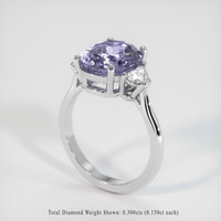 3.10 Ct. Sapphire Ring, Platinum 950 2