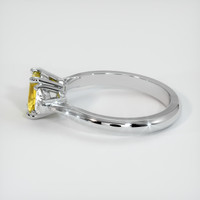 0.65 Ct. Yellow Sapphire Ring, Platinum 950 4