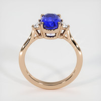 3.54 Ct. Color Change Sapphire Ring, 14K Rose Gold 3