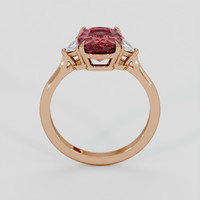 2.14 Ct. Purplish Red Rubellite Tourmaline Ring, 14K Rose Gold 3