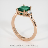 1.58 Ct. Gemstone Ring, 14K Rose Gold 2